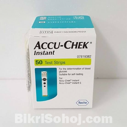 Accu Chek Instant S, Blood Glucose Test Strips (50 Strips)